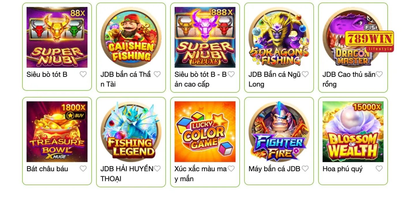 Bát Châu Báu 789win là một trong những trò chơi được ưa chuộng nhất tại sảnh JBL 