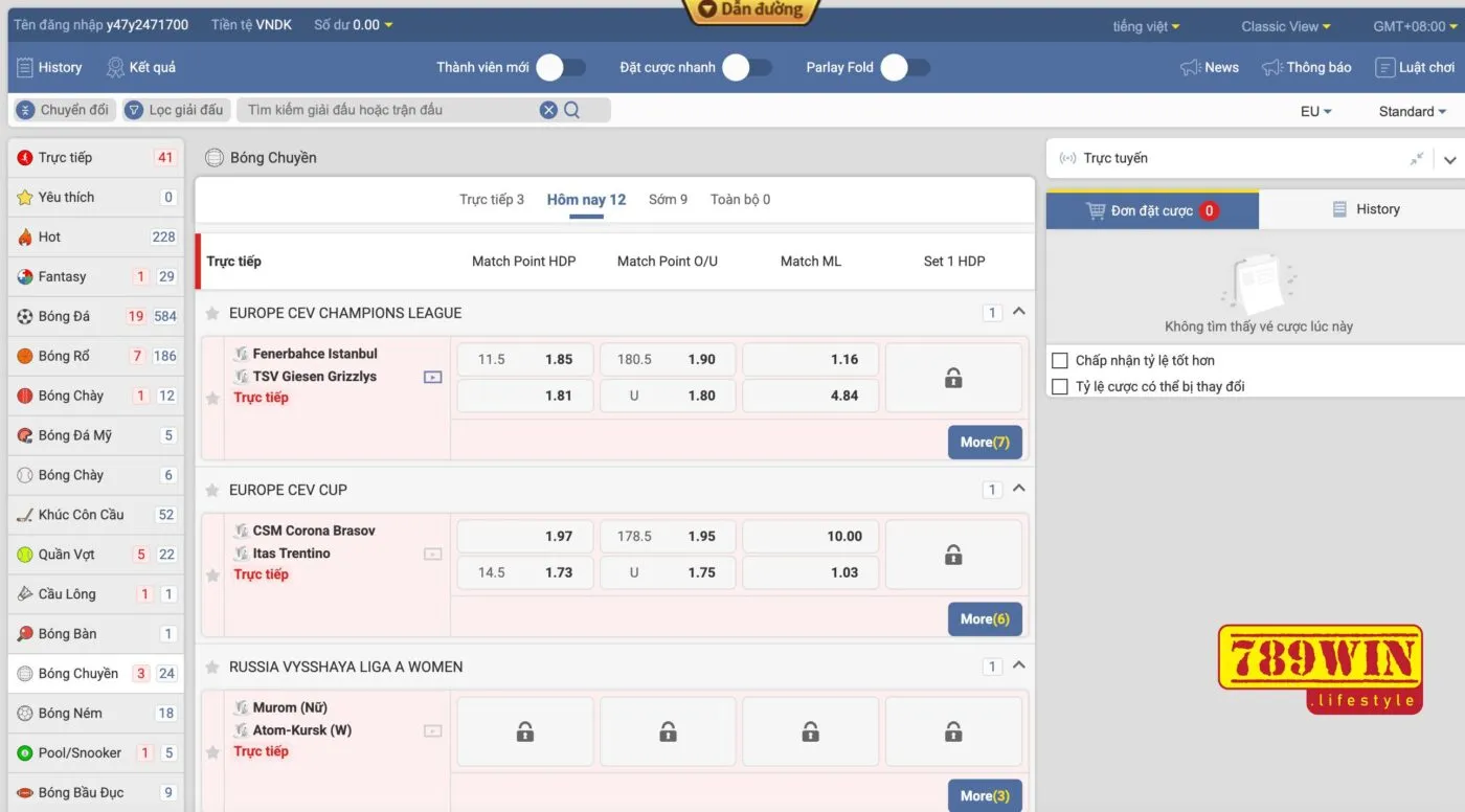  Cá cược bóng chuyền 789win hứa hẹn mang lại trải nghiệm đẳng cấp