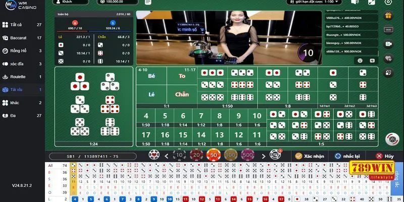 Luật cá cược Extra Tài Xỉu 789Win cơ bản