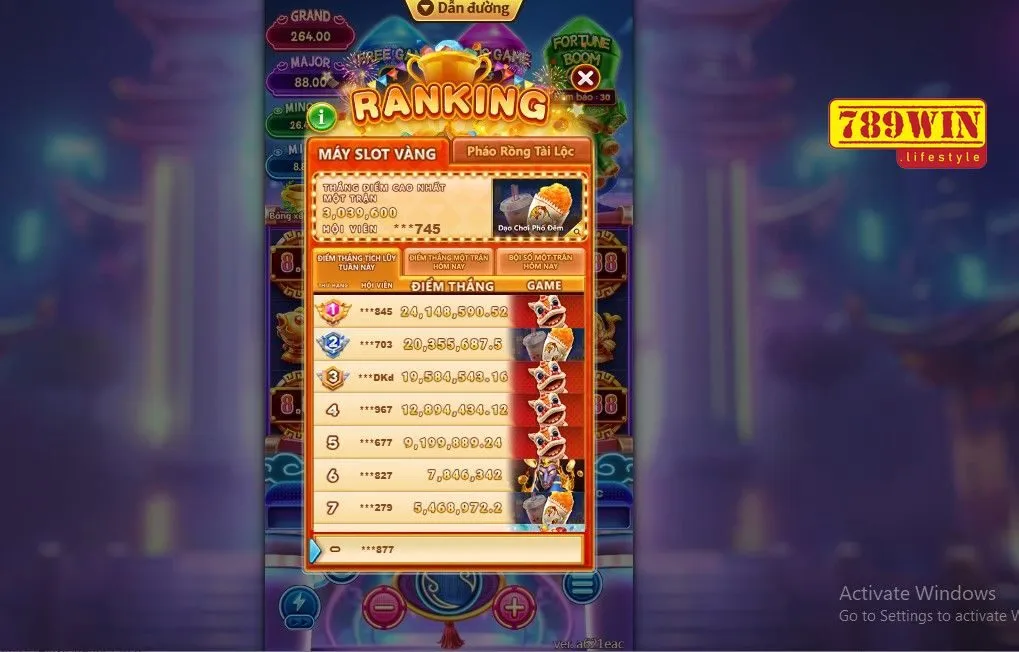 Bảng xếp hạng trò chơi