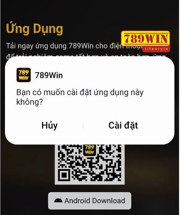 Thực hiện cài đặt app 789win cho Android