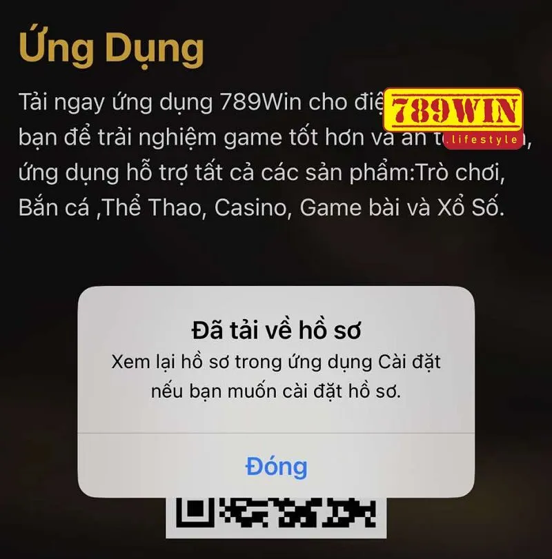 Thông báo truy cập hồ sơ vừa tải