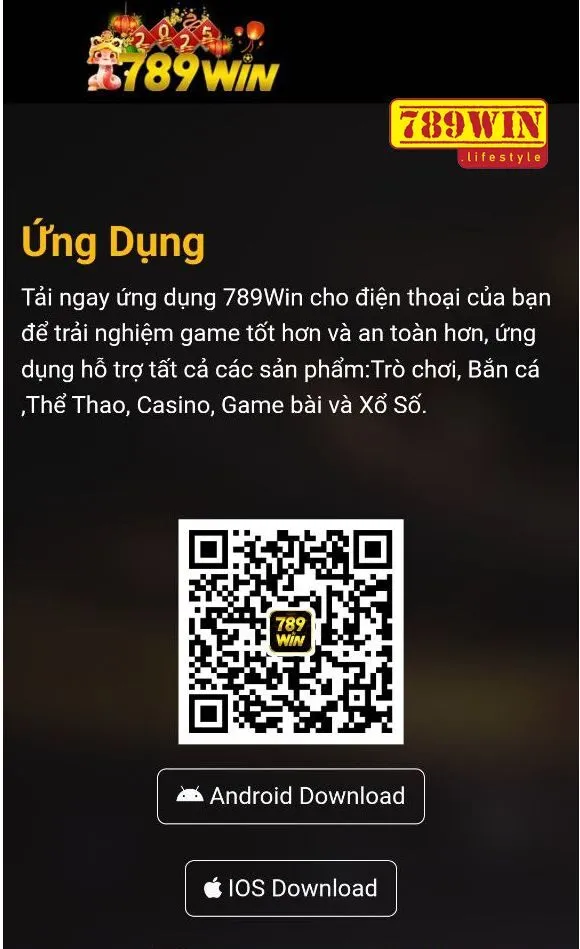 Nhấn vào đường link tải ứng dụng app dành cho Android