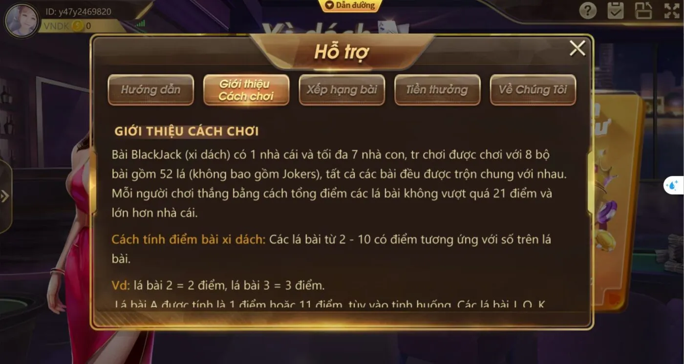 Rút thêm bài và so bài xì dách 789win