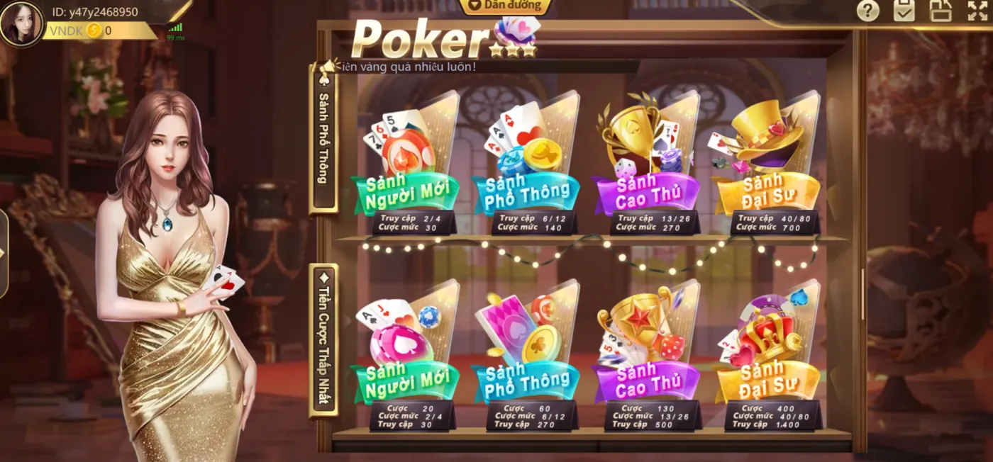 Trò chơi Xì Tố tại 789win