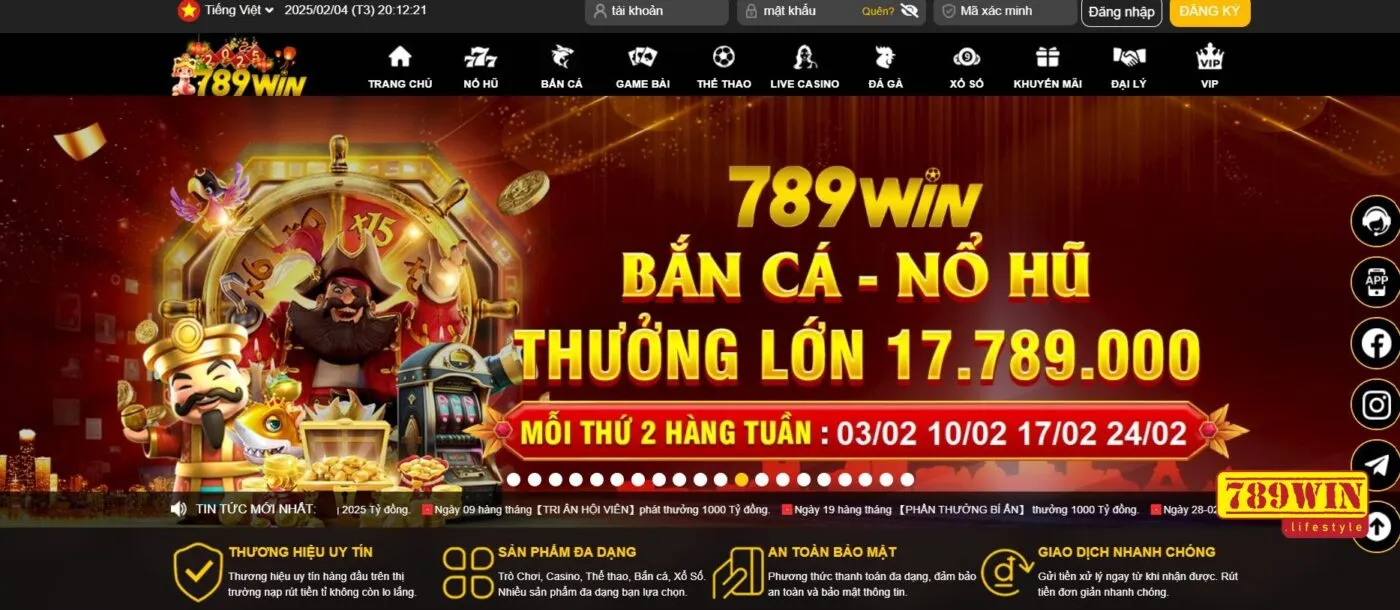Cập nhật link truy cập nhà cái 789Win uy tín, an toàn nhất